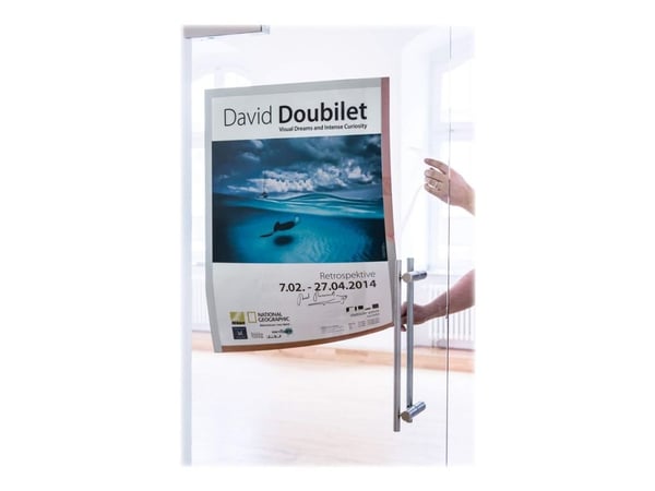 DURABLE DURAFRAME POSTER - Dokumentholder - for A1 - dobbeltsidet - sølv