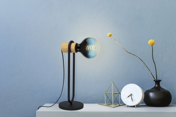 Eglo - LED-lyspære - form: G125 - E27 - 4 W - varmt hvitt lys - 2000 K - svart, bensin