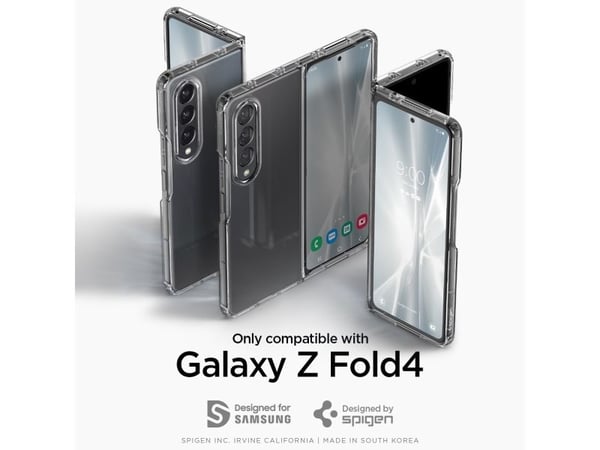 Spigen Crystal Hybrid, Etui, Samsung, Galaxy Z Fold 4, 19,3 cm (7.6"), Gjennomsiktig