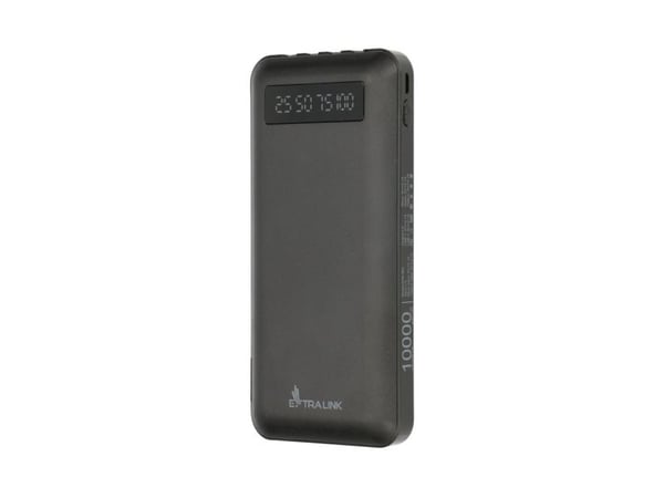 Extralink EPB-083 - Strømbank - 10000 mAh - 10 watt - 2.1 A (USB) - svart