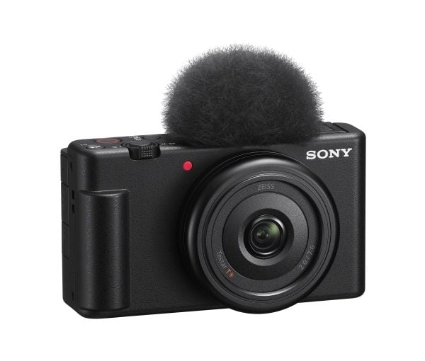 Sony ZV-1F - Digitalkamera - kompakt - 20.1 MP - 4 K / 30 fps - ZEISS - Wi-Fi, Bluetooth - svart