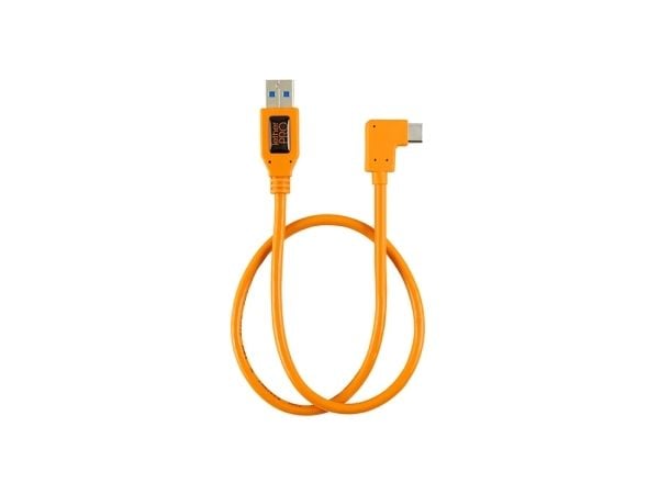 Tether Tools CUCRT02-ORG, 0,5 m, USB A, USB C, USB 3.2 Gen 1 (3.1 Gen 1), 5 Gbit/s, Oransje