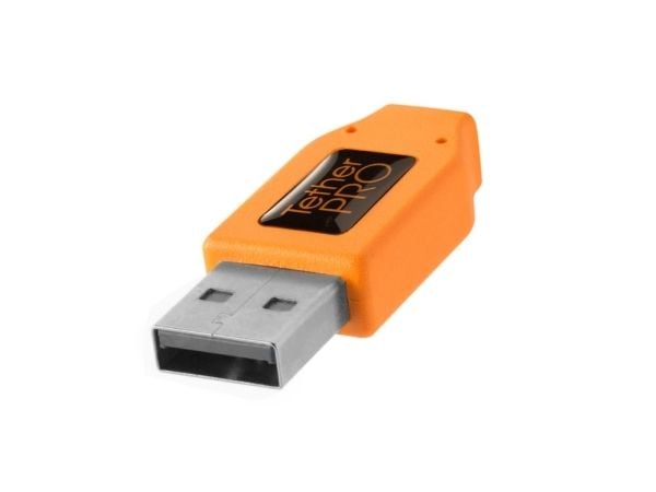 Tether Tools CUCRT02-ORG, 0,5 m, USB A, USB C, USB 3.2 Gen 1 (3.1 Gen 1), 5 Gbit/s, Oransje
