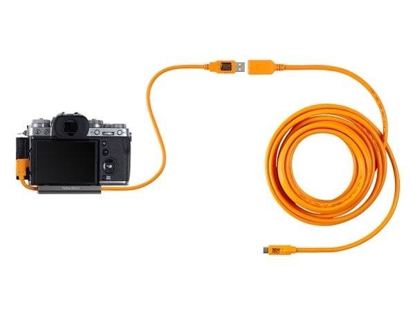 Tether Tools CUCRT02-ORG, 0,5 m, USB A, USB C, USB 3.2 Gen 1 (3.1 Gen 1), 5 Gbit/s, Oransje