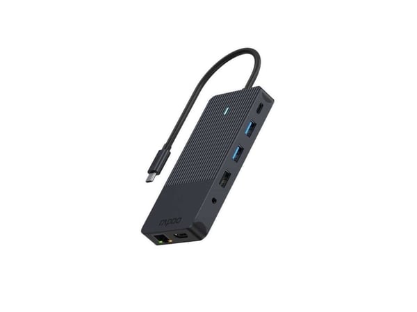 Rapoo 00217693 USB-C® Mini Docking Station Sopii tuotemerkkeihin: univerzálny USB-C® Power Delivery