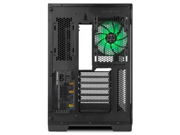 NOX Hummer Astra, Midi Tower, PC, Sort, ATX, ITX, Micro ATX, Stål, Herdet glass, Spilling