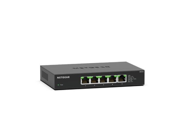 NETGEAR MS305 - Switch - multi-gigabit - ikke-styrt - 5 x 100/1000/2.5G - stasjonær, veggmonterbar