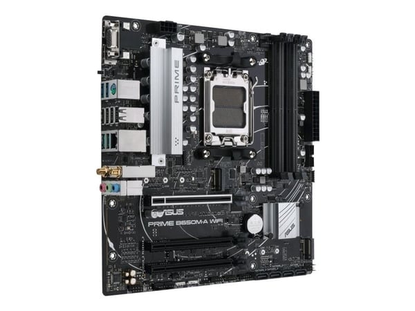 ASUS Prime B650M-A WIFI - Moderkort - micro ATX - Socket AM5 - AMD B650 Chipuppsättning - USB 3.2 Gen 1, USB-C 3.2 Gen 1, USB 3.2 Gen 2 - 2.5 Gigab...