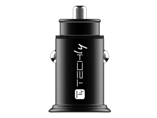 Techly IUSB2-CAR5-AA36W, Automaattinen, sikarin sytytin, 3 A, musta