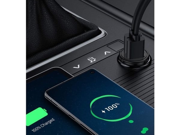Techly IUSB2-CAR5-AA36W, Automaattinen, sikarin sytytin, 3 A, musta