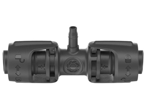 Gardena T-Joint, Ledd-tilkobling, Dryppvanningssystem, Plast, Sort, Hankjønn/hankjønn, 1 stykker