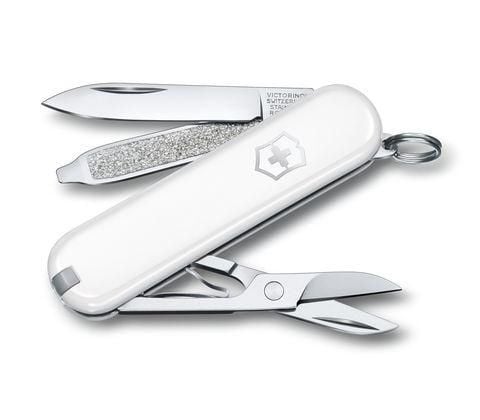 Victorinox Classic SD Falling Snow multiverktyg, vitt