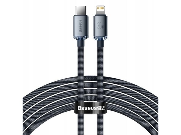 Baseus CAJY000301, Harmaa, USB C, Lightning, 2 m, Uros, Uros Baseus CAJY000301, Harmaa, USB C, Lightning, 2 m, Uros, Uros