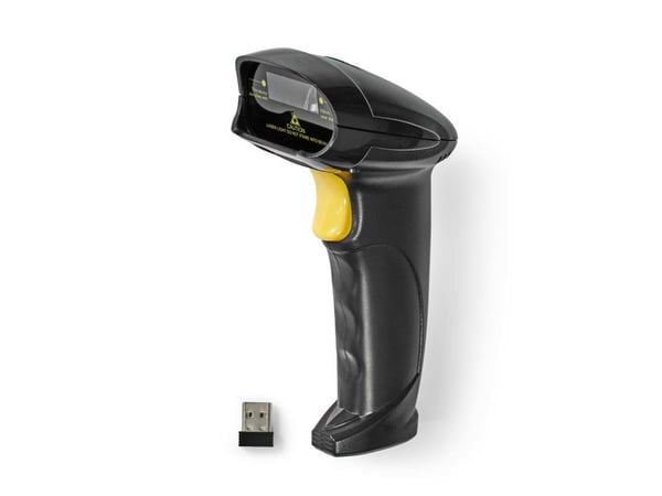 Nedis BSCNW1D100BK, Strekkodemodul strekkodeleser, 1D, Laser, 60 cm, Trådløs, USB