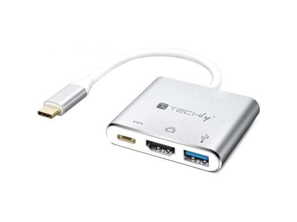 TECHly - Dockningsstation - USB-C / Thunderbolt 3 - HDMI