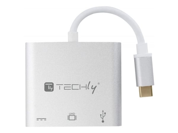 TECHly - Dockningsstation - USB-C / Thunderbolt 3 - HDMI