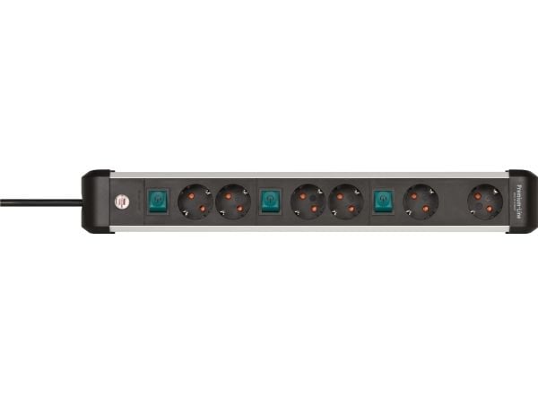 Brennenstuhl Virtapiuha Premium-ALU-Line 6gang 3m 3x2 Brennenstuhl Virtapiuha Premium-ALU-Line 6gang 3m 3x2