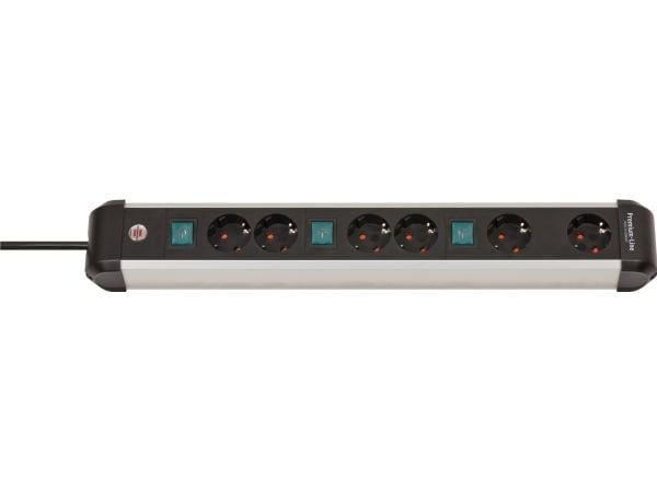 Brennenstuhl Virtapiuha Premium-ALU-Line 6gang 3m 3x2