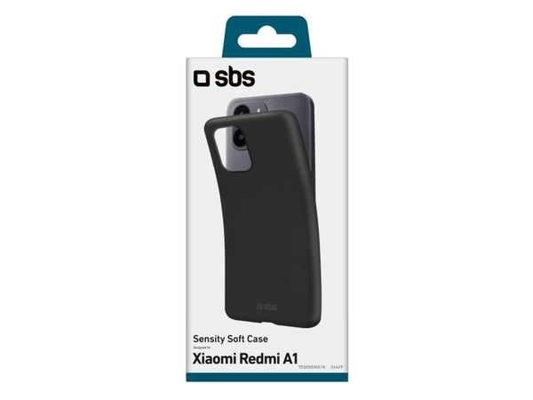 SBS Sensity, Etui, Xiaomi, Redmi A1, 16,6 cm (6.52"), Sort