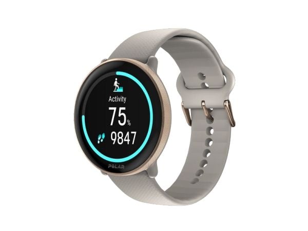 Polar Ignite 3 - Sportsur med bånd - silikon - båndbredde: S/L - display 1.28" - 32 MB - Bluetooth - 35 g - greige-sand