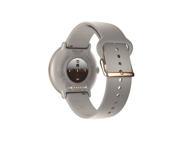 Polar Ignite 3 - Sportsur med bånd - silikon - båndbredde: S/L - display 1.28" - 32 MB - Bluetooth - 35 g - greige-sand