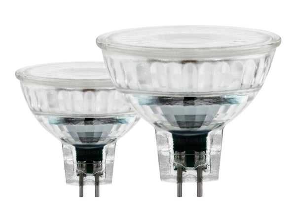 Eglo - LED-lyspære - form: MR16 - GU5.3 - 3 W (ekvivalent 22 W) - klasse G - varmt hvitt lys - 2700 K (en pakke 2)
