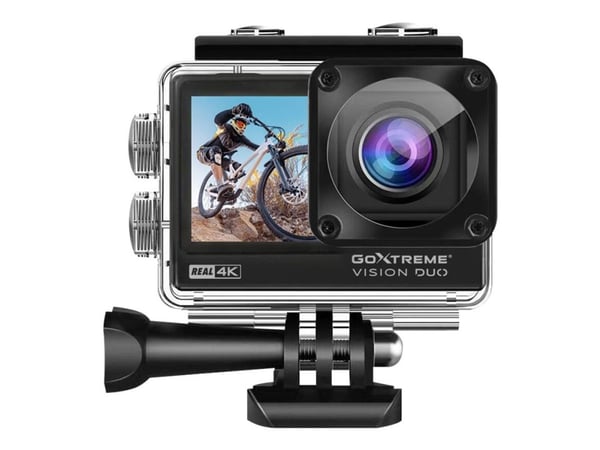 Easypix GoXtreme Vision DUO - Aktionkamera - 4 K / 60 fps - 12.0 MP - Wireless LAN - undervatten upp till 30 m