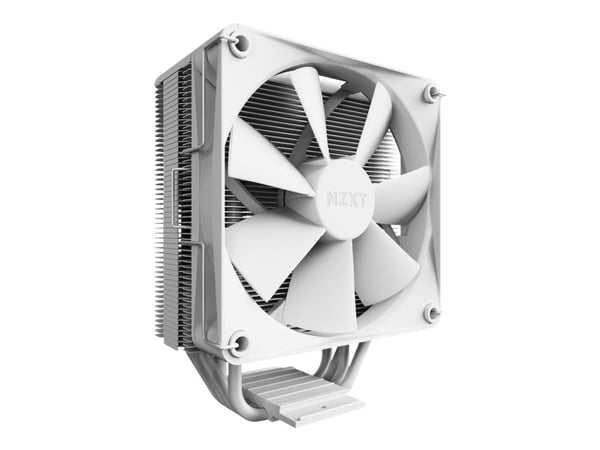 NZXT T120 - Prosessorkjøler - (for: LGA115x Socket, LGA1200, LGA1700, AM4, AM5) - aluminium og kobber - 120 mm - hvit