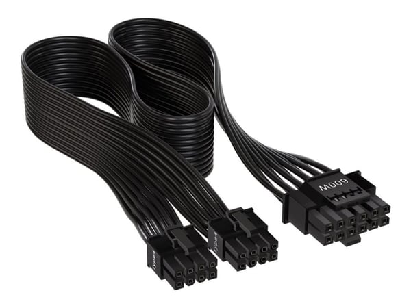 Corsair CP-8920284, 12VHPWR, Suora, Suora, Musta, 1 kpl