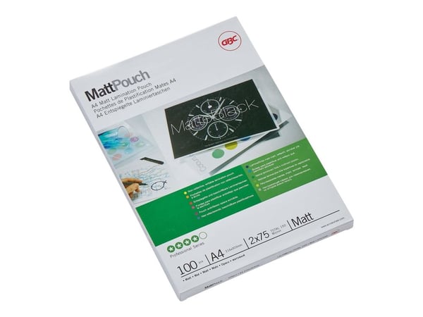 Laminointitasku GBC A4 75mic matto kpl/100 kpl