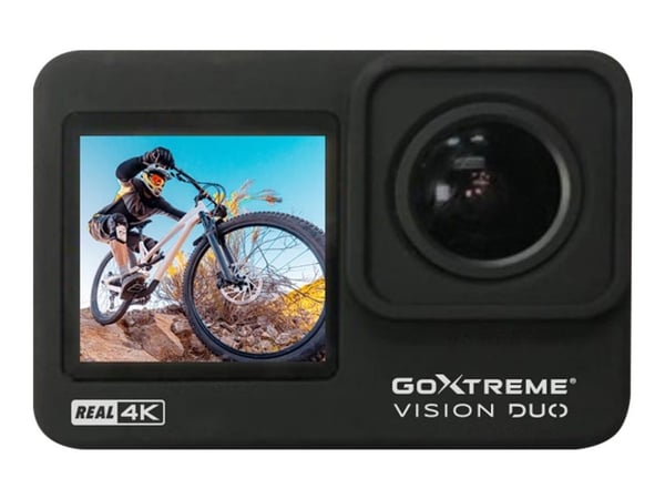 Easypix GoXtreme Vision DUO - Aktionkamera - 4 K / 60 fps - 12.0 MP - Wireless LAN - undervatten upp till 30 m