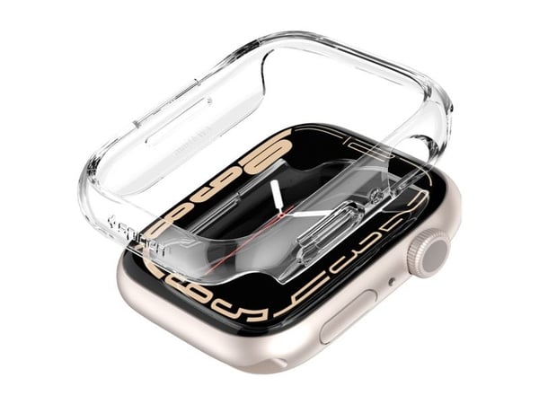 Spigen Thin Fit, Etui, Smartklokke, Gjennomsiktig, Apple, Apple Watch Series 8 / 7 (41mm), Polykarbonat (PC)