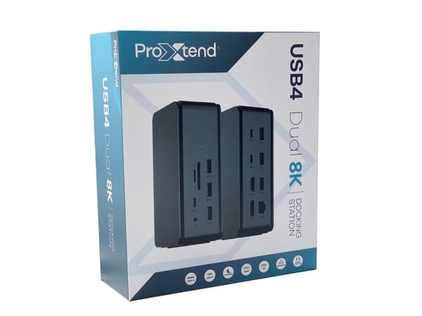 ProXtend 15-in-1 - Dokkingstasjon - for bærbar - USB-C / USB4 - 15-slot - HDMI, DP - 1GbE