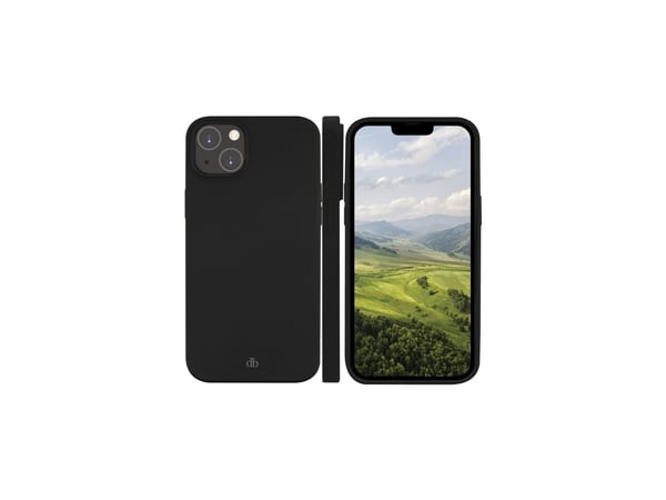 dbramante1928 Nuuk - Baksidedeksel for mobiltelefon - 100 % resirkulert plast - svart - for Apple iPhone 13, 14, 15, 16e, 17e