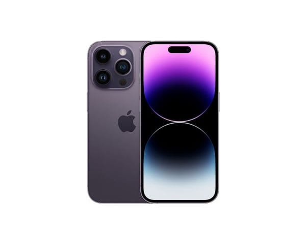 Apple iPhone 14 Pro - 5G smartphone - dobbelt-SIM / Internminne 512 GB - OLED-display - 6.1" - 2556 x 1179 piksler (120 Hz) - 3x bakkamera 48 MP, 1...