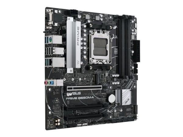 ASUS Prime B650M-A - Hovedkort - micro ATX - Socket AM5 - AMD B650 Chipset - USB 3.2 Gen 1, USB-C 3.2 Gen 1, USB 3.2 Gen 2 - 2.5 Gigabit LAN - innb...