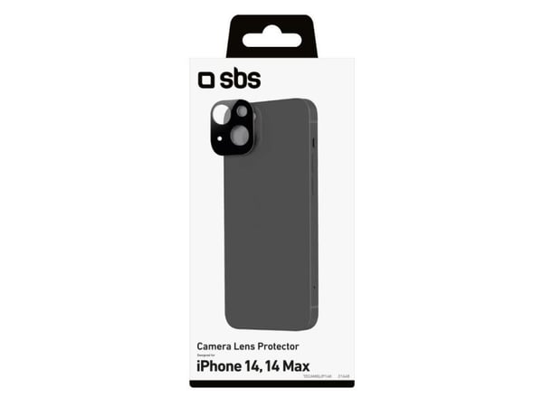 SBS kameralinsebeskytter for iPhone 14/14 Plus svart