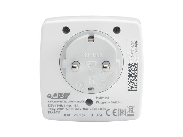 Homematic IP HMIP-PS-2, Trådløs, Innendørs, Hvit, Hjem, 400 m, IP20