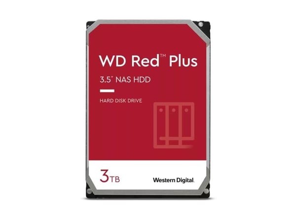 WD Red Plus WD30EFPX - Harddisk - 3 TB - intern - 3.5" - SATA - buffer: 256 MB