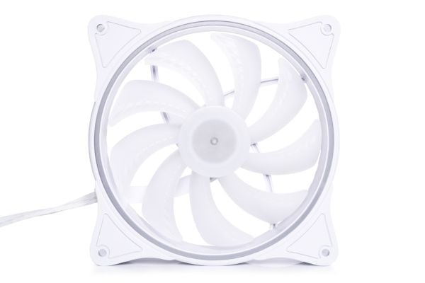 Alphacool Rise Aurora PWM Vifte - 140 mm, Hvit