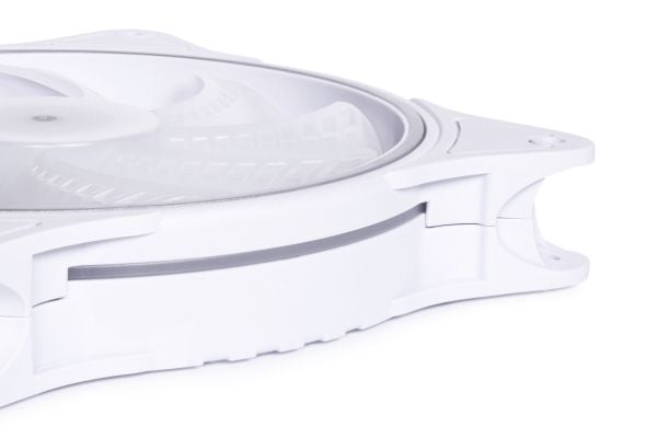 Alphacool Rise Aurora PWM Vifte - 140 mm, Hvit