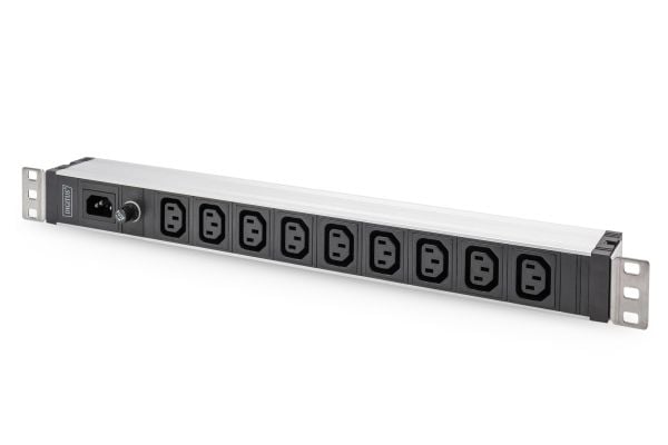DIGITUS PDU 1U 9xC13 lähdöt 230V/10A musta