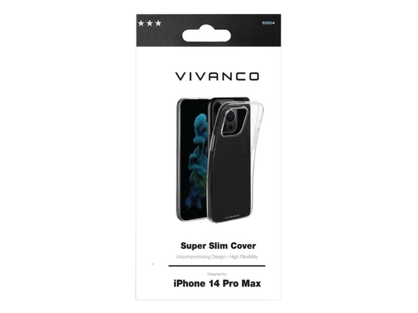 Vivanco Super Slim, Suojus, Apple, iPhone 14 Pro Max, 17 cm (6.7"), Läpinäkyvä