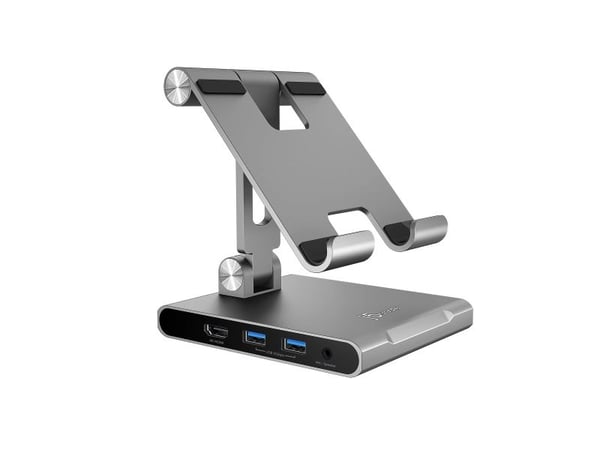 j5create JTS224-N Monikulmainen teline ja telakointiasema iPad Pro®:lle, Tablettiteline, Harmaa, 32,8 cm (12.9"), 1,5 kg, Compatible with iPad Pro®...