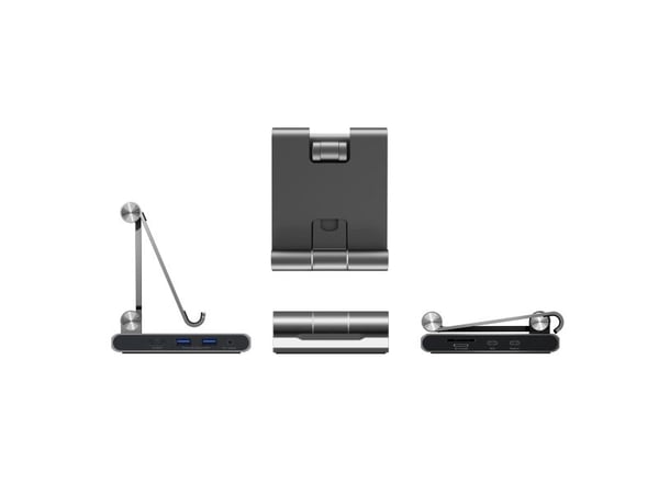 j5create JTS224-N Monikulmainen teline ja telakointiasema iPad Pro®:lle, Tablettiteline, Harmaa, 32,8 cm (12.9"), 1,5 kg, Compatible with iPad Pro®...