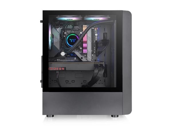 Thermaltake S Series S200 TG ARGB - Mid tower - ATX - sidepanel med vindu (herdet glass) - ingen strømforsyning (PS/2) - svart - USB/lyd