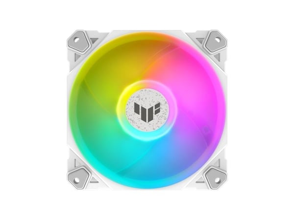 ASUS TUF Gaming TF120 ARGB - White Edition - kabinettvifte - 120 mm - hvit