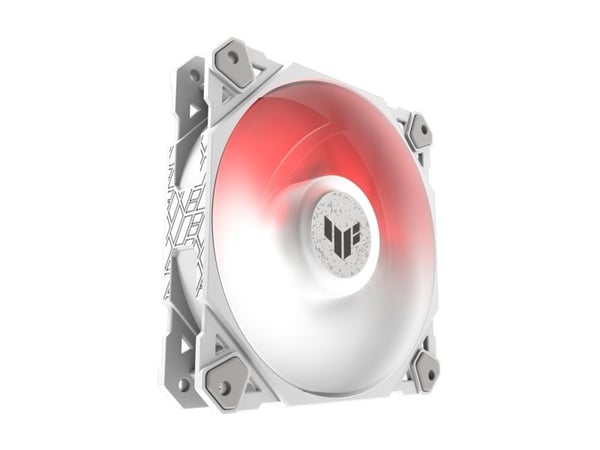 ASUS TUF Gaming TF120 ARGB - White Edition - kabinettvifte - 120 mm - hvit