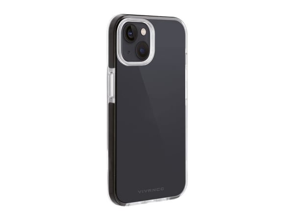 Vivanco Rock Solid, Suojus, Apple, iPhone 14 Plus, 17 cm (6.7"), Musta, Läpinäkyvä