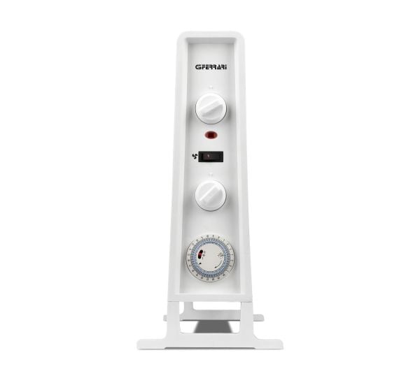G3 Ferrari G60025, Elektrisk konvektor-romvarmer, 24 timer, Innendørs, Gulv, Hvit, Rotasjon